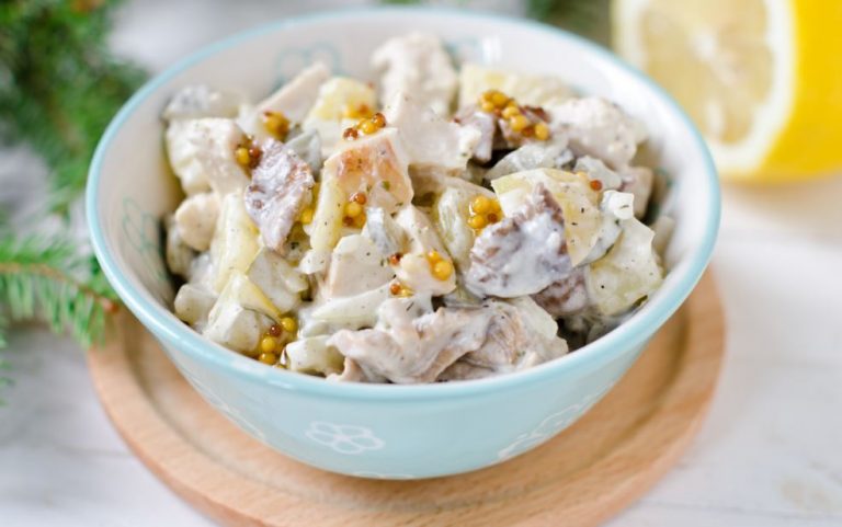 Salada de maionese com frango