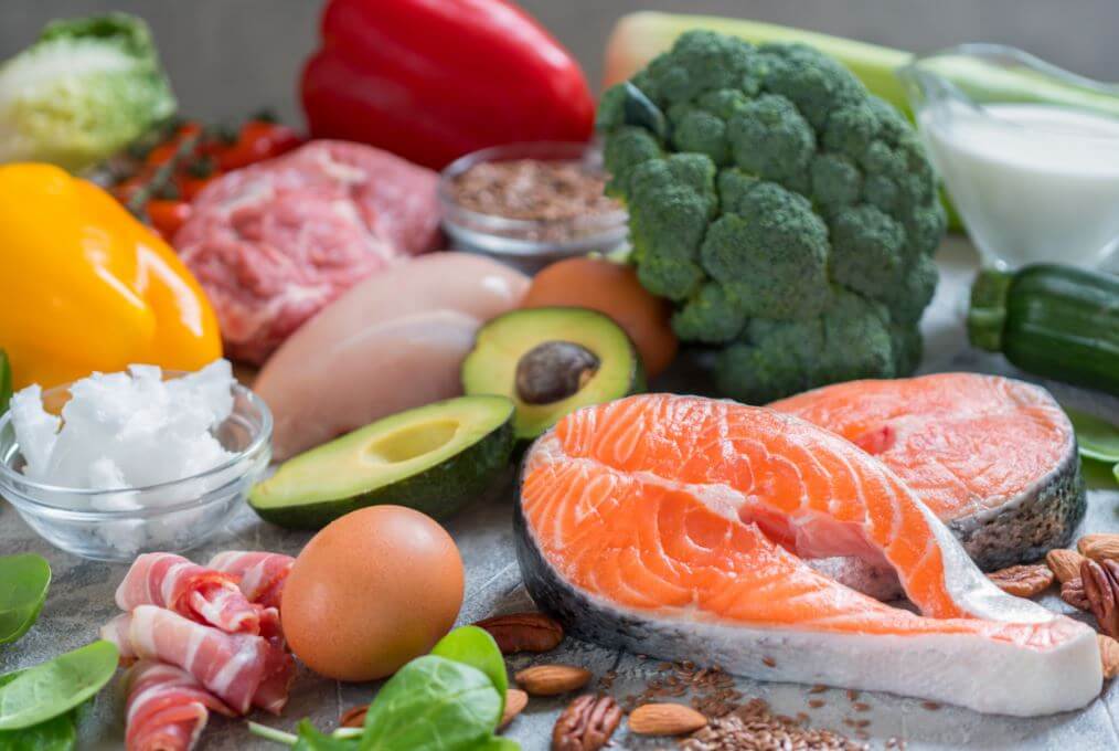 Vários alimentos saudáveis