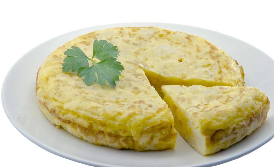 tortilha de batata no micro-ondas