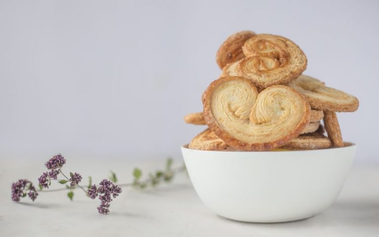 Palmiers de massa folhada sem açúcar