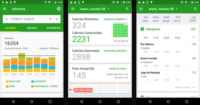Aplicativo para contar calorias