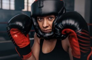 Protetores de cabeça e protetores bucais para boxe e kickboxing