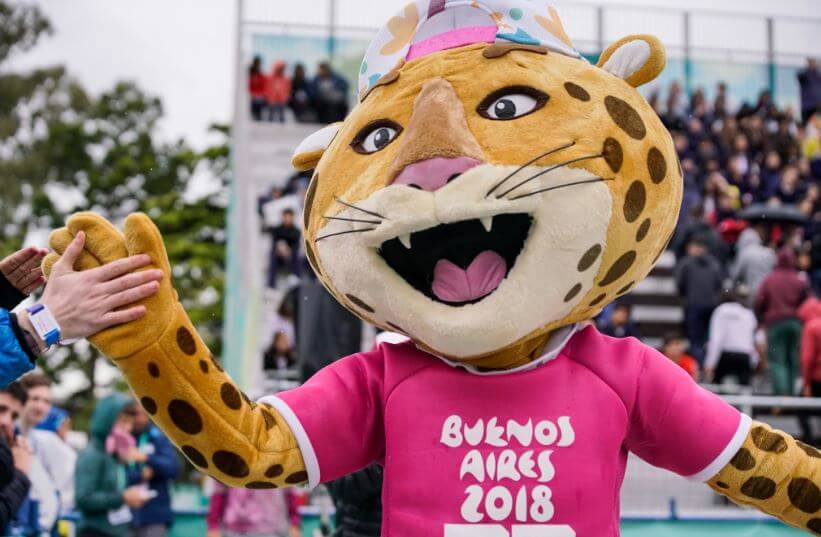 Mascote pandi dos jogos olimpicos da juventude