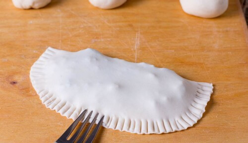 Receita de empanadas semi-integrais de heura ao curry