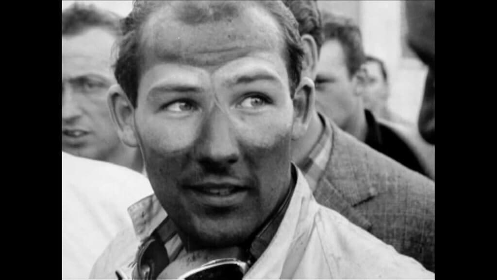 stirling moss em uma corrida