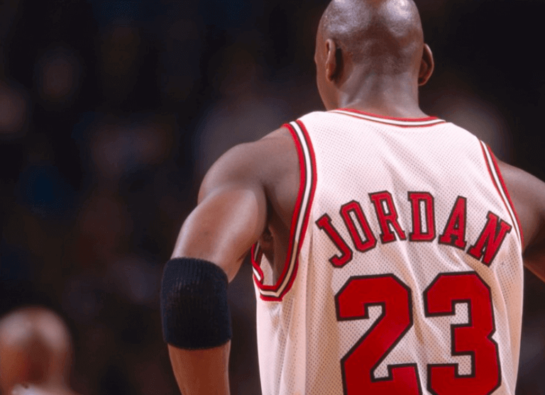Michael Jordan em quadra