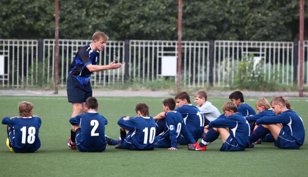Time de futebol de jovens