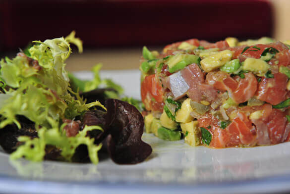Tartare de salmão
