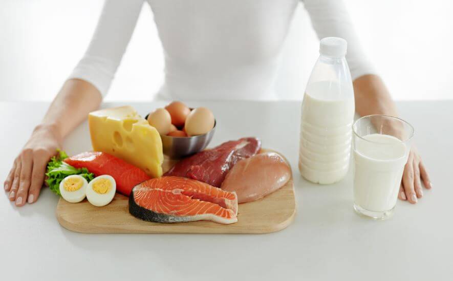 obtenha grandes músculos com proteína