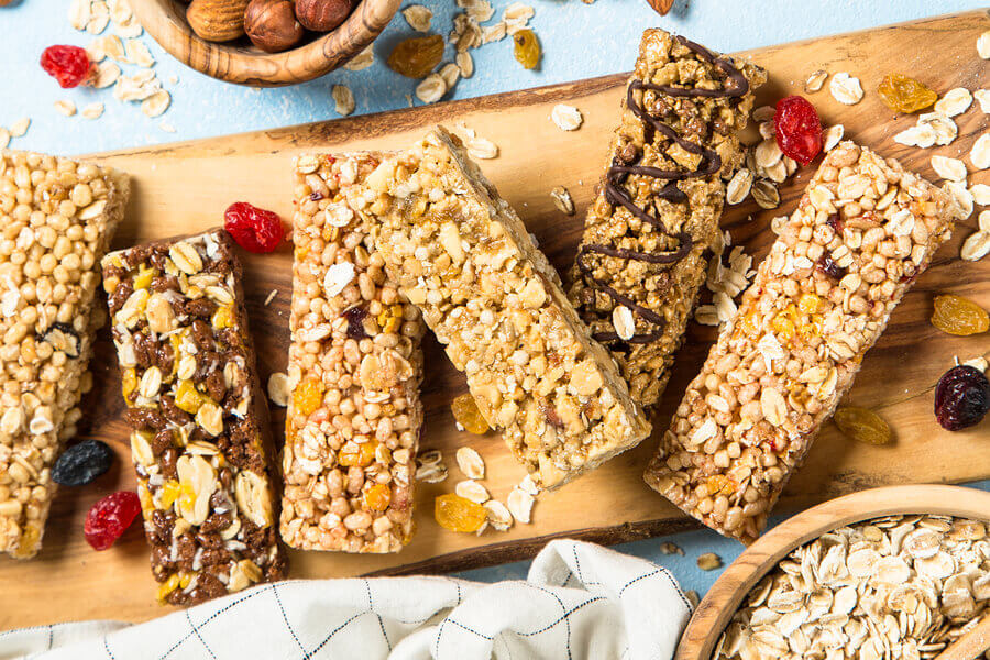 Barrinhas de proteína pré-treino para preparar em casa