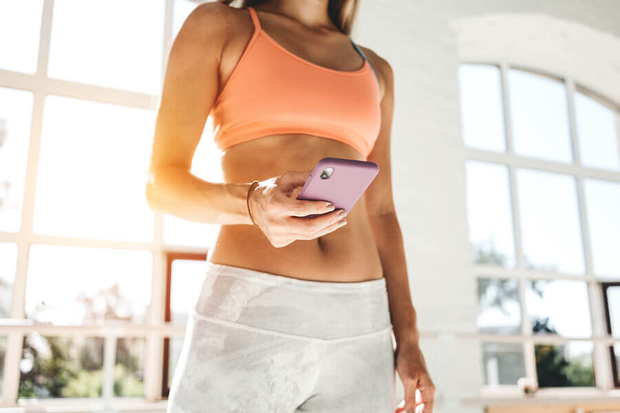 O telefone celular pode desviar nossa atenção durante o treinamento.