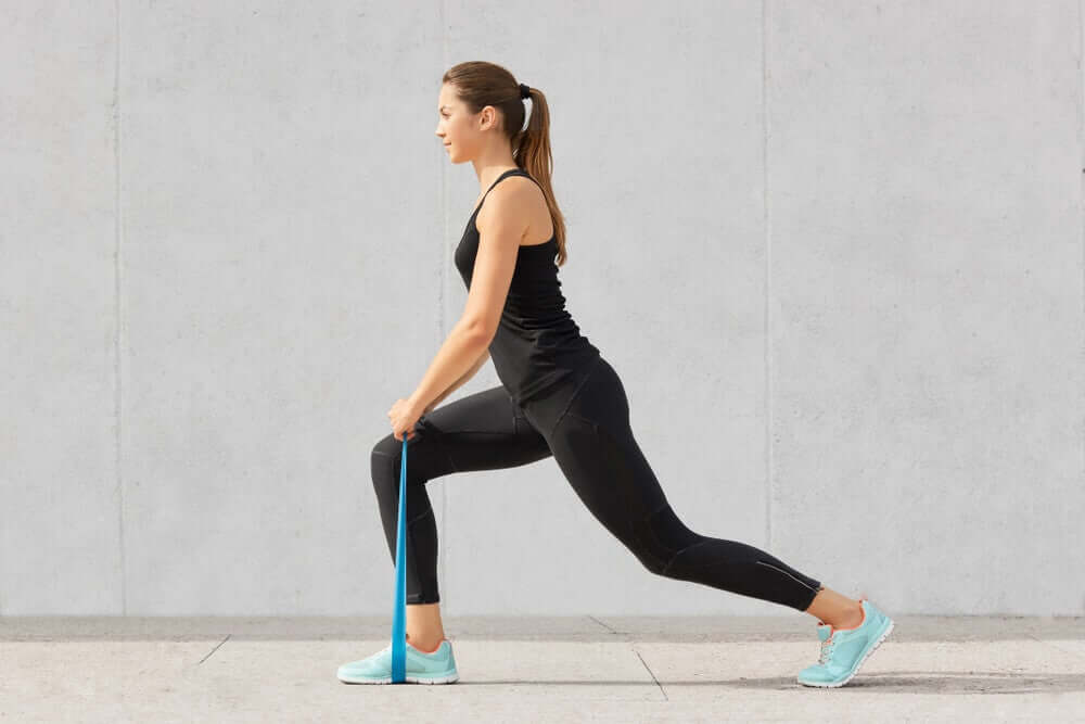 Treino fullbody com faixas elásticas